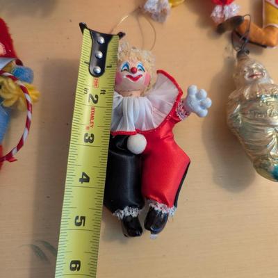 Wooden Fabric Porcelain Paper Mache Circus Figures Lot 7