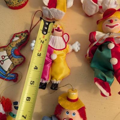 Wooden Fabric Porcelain Paper Mache Circus Figures Lot 7