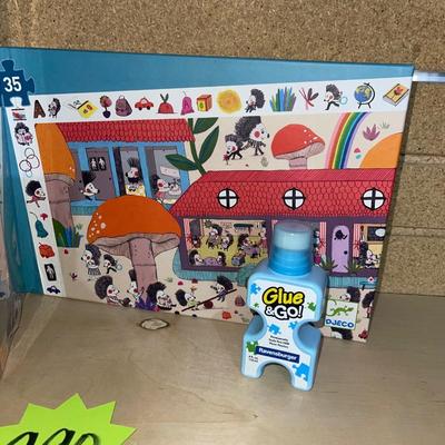 G90-board game, puzzle, and puzzle glue