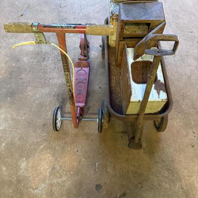 Vintage Children’s Scooter, Wagon and More