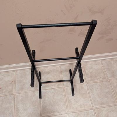 Set Of Equestrian TV Trays With Stand
