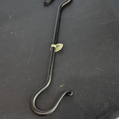 15 New Iron Black Plant Hooks