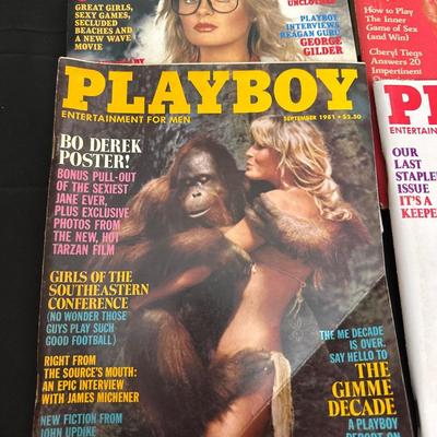 Vintage Playboy Collection Covering the 1960’s, 70’s & 80’s