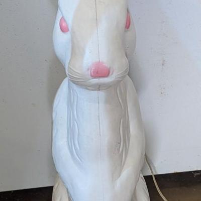 Vintage Lighted Don Featherstone Easter Bunny Blow Mold