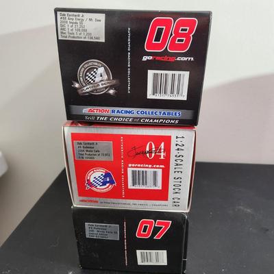 3 Action AMP Budweiser Die Cast Cars #8 #88 Dale Earnhardt Jr