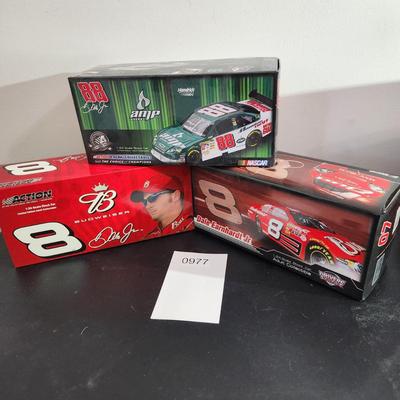 3 Action AMP Budweiser Die Cast Cars #8 #88 Dale Earnhardt Jr