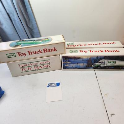 4 Hess Truck Toy Banks