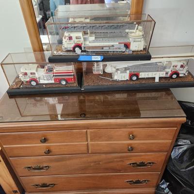 3 Fire Truck Models is Cases