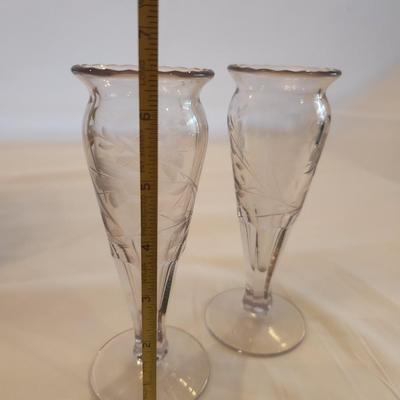 Vintage Clear Vases