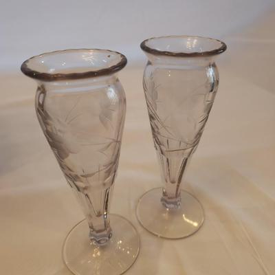 Vintage Clear Vases