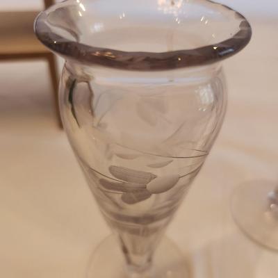 Vintage Clear Vases