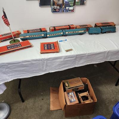 Lionel Prewar 265-E Train w Track & Accessories 617 618 619 48 Star Flag