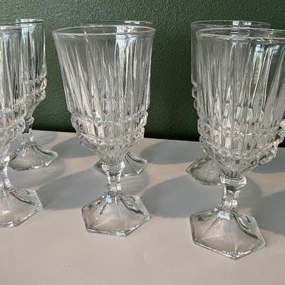 Vintage Fostoria Lead Crystal Water Goblet 8