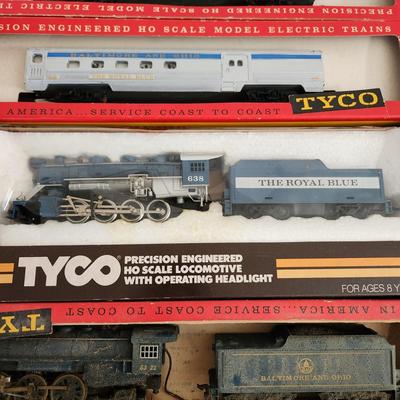 Tyco HO Scale Trains B&O The Royal Blue 638 , Pullman
