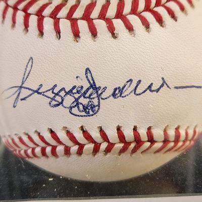Reggie Jackson Signed Baseball in Collectors Case