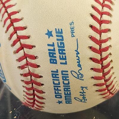 Mickey Mantle Signed Baseball In Collectors Case