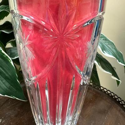Tall vintage crystal Vase