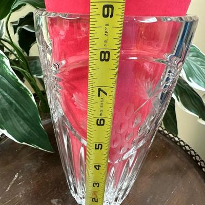 Tall vintage crystal Vase