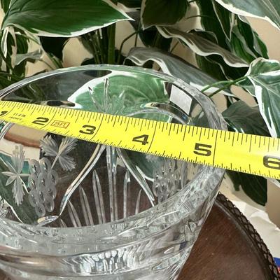 Tall vintage crystal Vase