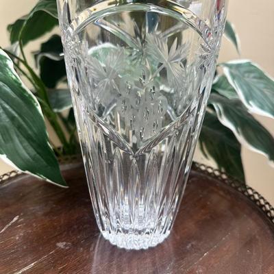 Tall vintage crystal Vase