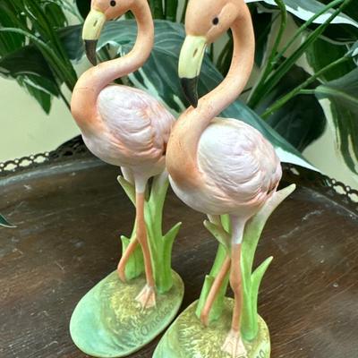 Pair of Flamingos by Andrea