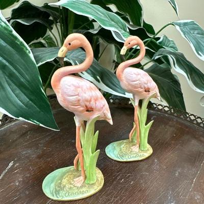 Pair of Flamingos by Andrea