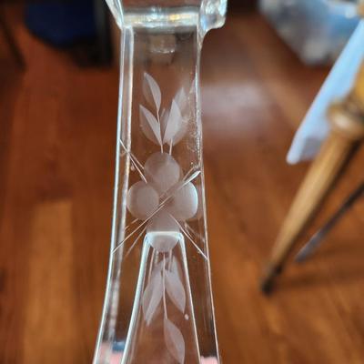 Vintage Glass Candlesticks
