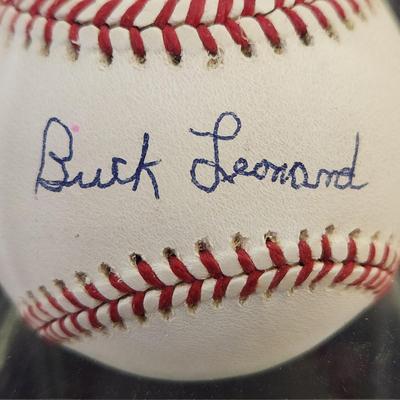 Buck Leonard Signed Baseball