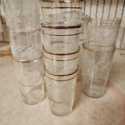 Pitcher and glass set. Bartlett Collins.