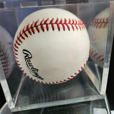 Lou Brock Signed Autograph Baseball in Collectors Case