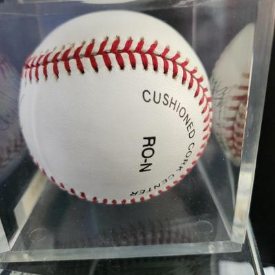 Lou Brock Signed Autograph Baseball in Collectors Case
