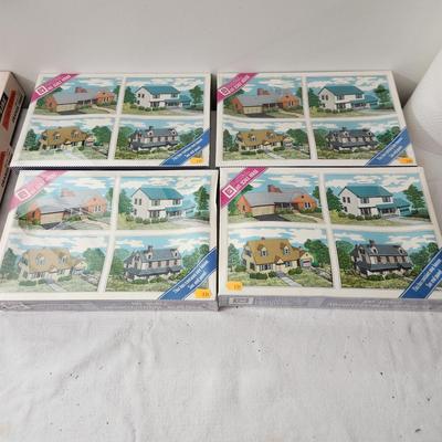 4 Patal HO Scale Houses Sealed 301,302,304