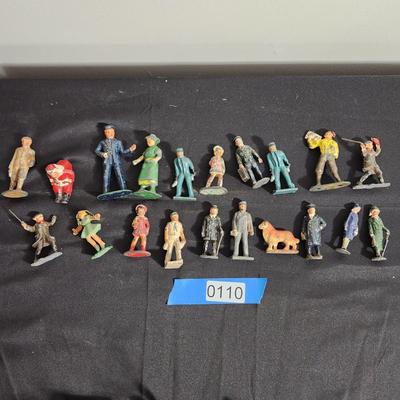 Lot of 20 Vintage Metal Figurines