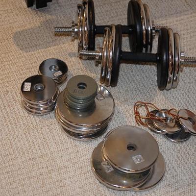 QUALITY DUMBELL WEIGHTS.