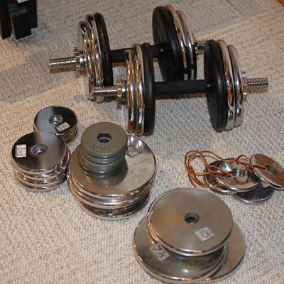 QUALITY DUMBELL WEIGHTS.