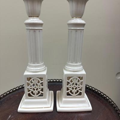 Lenox candle sticks rare find