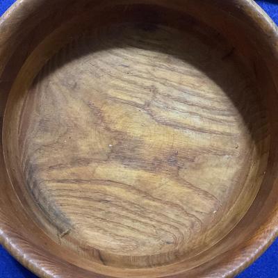 Handmade Tongs and wooden bowl.