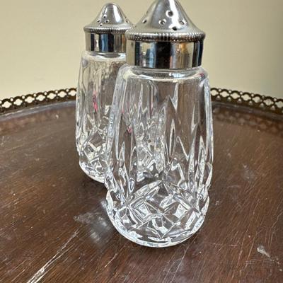 Waterford salt and pepper shakers
