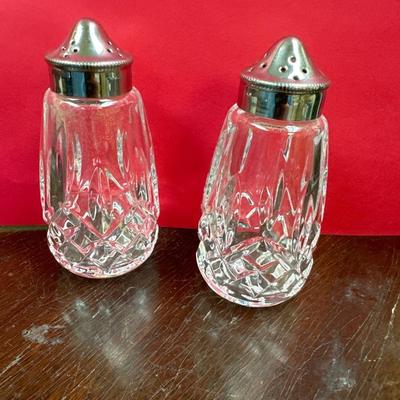 Waterford salt and pepper shakers