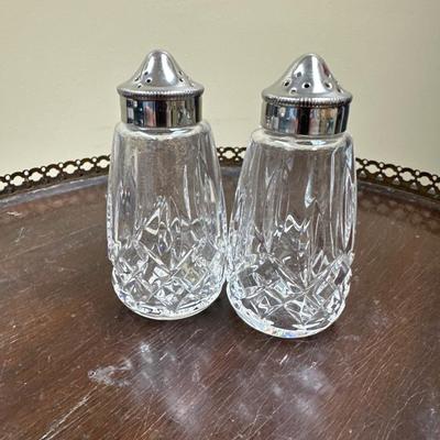 Waterford salt and pepper shakers
