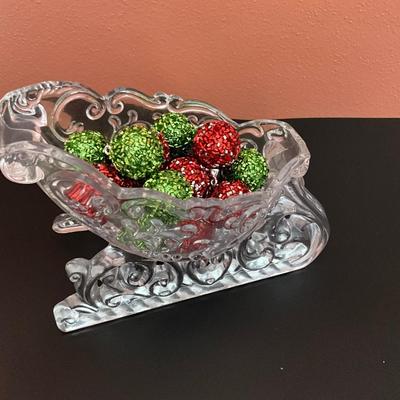 Fritz & Floyd Glass Sleigh