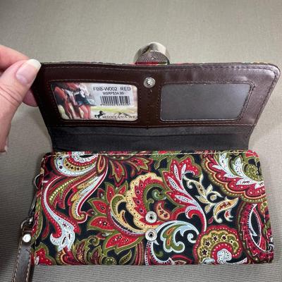 New Montana West Red Paisley Wallet