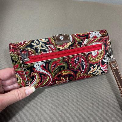 New Montana West Red Paisley Wallet