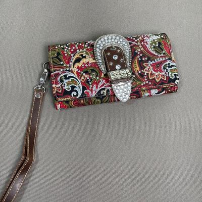 New Montana West Red Paisley Wallet
