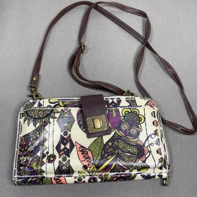 sakroots Owl design Wallet with strap