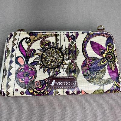 sakroots Owl design Wallet with strap