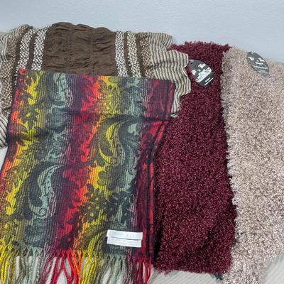 4 Long Scarves, some NWT