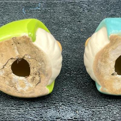 Ceramic Garden Gnome Head Pair