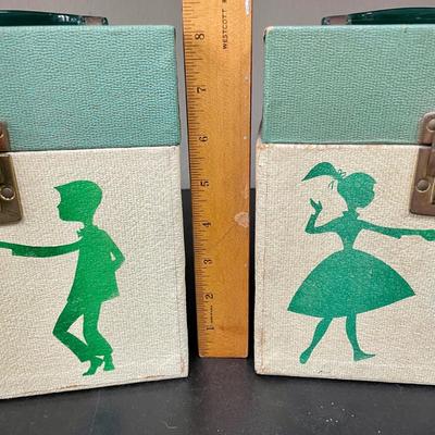 Vintage 45 Record Storage Carry Cases: Platter-Pak Type with Records