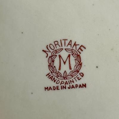 Vintage Hand-painted Noritake Ashtray Victorian Lady Lustreware